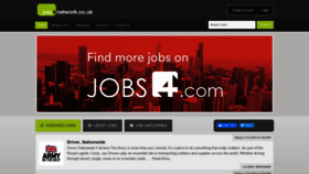 What Jobs4network.co.uk website looked like in 2020 (4 years ago)