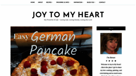 What Joytomyheart.com website looked like in 2020 (4 years ago)