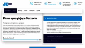 What Jk-clean.pl website looked like in 2020 (4 years ago)