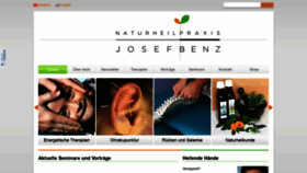 What Josefbenz.ch website looked like in 2020 (4 years ago)