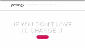 What Jenharvey.com website looked like in 2020 (4 years ago)