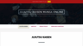 What Jujutsu-kaisen.com website looked like in 2020 (4 years ago)