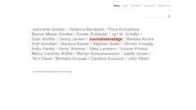 What Journalistenetage.de website looked like in 2020 (4 years ago)