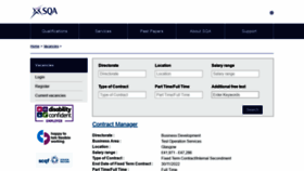 What Jobs.sqa.org.uk website looked like in 2020 (4 years ago)