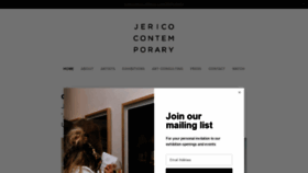 What Jericocontemporary.com website looked like in 2020 (4 years ago)
