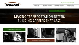 What Jobs.tenneco.com website looked like in 2020 (4 years ago)