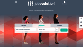 What Jobevolution.de website looked like in 2020 (4 years ago)