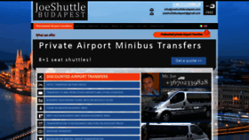 What Joeshuttlebudapest.com website looked like in 2020 (4 years ago)