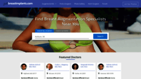 What Justbreastimplants.com website looked like in 2020 (4 years ago)
