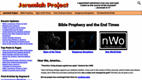 What Jeremiahproject.com website looked like in 2020 (4 years ago)
