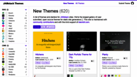 What Jamstackthemes.dev website looked like in 2020 (4 years ago)