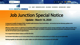 What Jobjunction.ca website looked like in 2020 (4 years ago)
