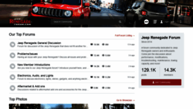 What Jeeprenegadeforum.com website looked like in 2020 (4 years ago)