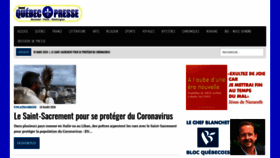 What Journalquebecpresse.org website looked like in 2020 (4 years ago)