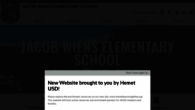 What Jacobwiens.hemetusd.org website looked like in 2020 (4 years ago)