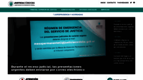 What Justiciacordoba.gob.ar website looked like in 2020 (4 years ago)
