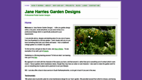 What Janeharriesgardens.co.uk website looked like in 2020 (4 years ago)