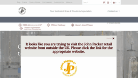 What Johnpacker.co.uk website looked like in 2020 (4 years ago)