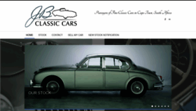 What Jbclassiccars.co.za website looked like in 2020 (4 years ago)