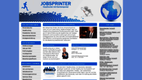 What Jobsprinter.de website looked like in 2020 (4 years ago)