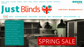 What Just-blinds.co.uk website looked like in 2020 (4 years ago)