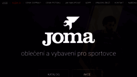 What Joma-shop.cz website looked like in 2020 (4 years ago)
