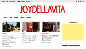 What Joydellavita.com website looked like in 2020 (4 years ago)