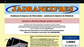 What Jadranexpres.cz website looked like in 2020 (4 years ago)