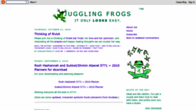 What Jugglingfrogs.com website looked like in 2020 (4 years ago)