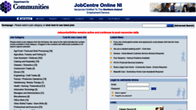 What Jobcentreonline.com website looked like in 2020 (4 years ago)