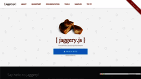 What Jaggeryjs.org website looked like in 2020 (4 years ago)