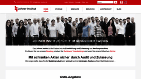 What Johner-institut.de website looked like in 2020 (4 years ago)
