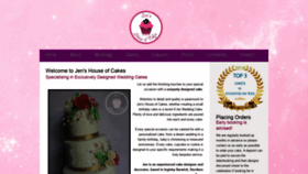 What Jenshouseofcakes.co.uk website looked like in 2020 (4 years ago)