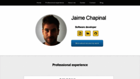 What Jaimechapinal.com website looked like in 2020 (4 years ago)