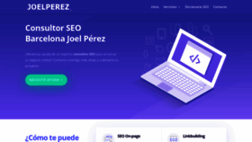 What Joelperez.es website looked like in 2020 (4 years ago)