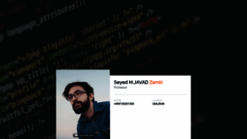 What Javad.org website looked like in 2020 (4 years ago)
