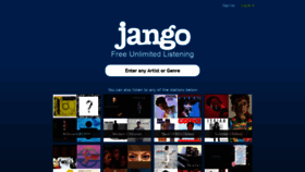 What Jango.com website looked like in 2020 (4 years ago)
