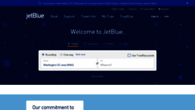 What Jetblue.com website looked like in 2020 (4 years ago)