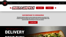 What Jimmyjohns.com website looked like in 2020 (4 years ago)