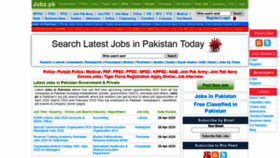 What Jobz.pk website looked like in 2020 (4 years ago)