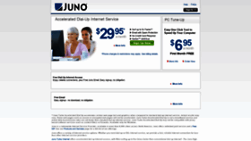 What Juno.com website looked like in 2020 (4 years ago)