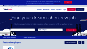 What Jobs.cabincrew.com website looked like in 2020 (4 years ago)