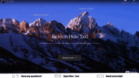 What Jacksonholetaxi.com website looked like in 2020 (4 years ago)