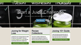 What Juicerecipes.com website looked like in 2020 (4 years ago)