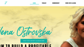 What Jelenaostrovska.com website looked like in 2020 (4 years ago)
