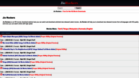 What Jiorockers.net website looked like in 2020 (3 years ago)