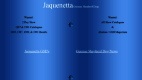 What Jaquenetta.com website looked like in 2020 (4 years ago)