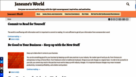 What Janeanesworld.com website looked like in 2020 (3 years ago)