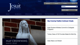 What Jesuitnola.org website looked like in 2020 (3 years ago)