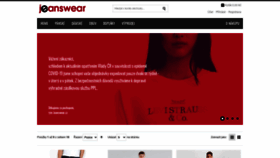 What Jeanswear.cz website looked like in 2020 (3 years ago)